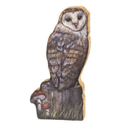 Woodland Owl Chunky Wooden Sitter - 7"H