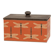 Garden Bugs Metal Boxes with Wood Lids (Set of 3)