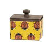 Garden Bugs Metal Boxes with Wood Lids (Set of 3)