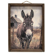 Donkey in the Field Portrait - 12x16