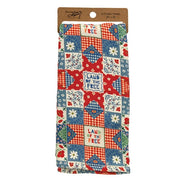 Land Of the Free Patchwork Kitchen Towel