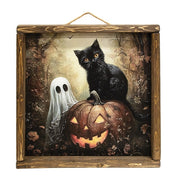 Spooky Midnight Friends Framed Print - 12" Sq.