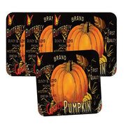 Butterfly Brand Pumpkin Coasters (Set of 4)