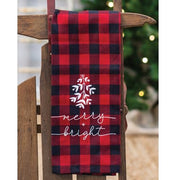 Red Buffalo Check Merry and Bright Towel
