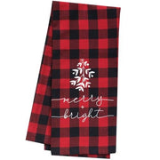 Red Buffalo Check Merry and Bright Towel