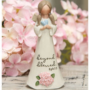 Beyond Blessed Resin Angel with Flowers & Heart