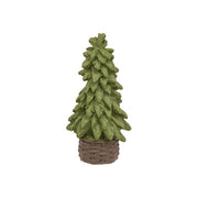 Resin Evergreen Trees in Baskets - 3.5"H (Set of 2)