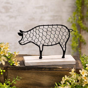 Black Chicken Wire Pig