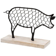 Black Chicken Wire Pig