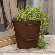 Rust & Black Oval Wall Planter