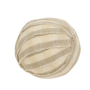 Natural Striped Rag Balls (Set of 12)