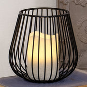 Black Wire Candle Holder - 6.5"H