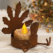 Fall Turkey Rusty Tealight Holder