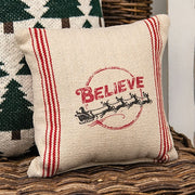 Believe Striped Pillow