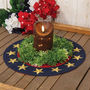 Americana Star Round Mat - 13"