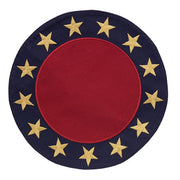 Americana Star Round Mat - 13"