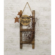 Decorated Lath Spring Gate with Jute Hanger - 26"