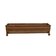 Rusty Metal Trough Planters (Set of 3)