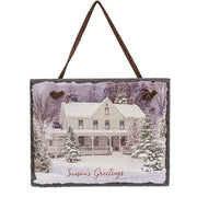 Winter Greetings Hanging Slate  (3 Count Assortment)