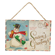 Vintage Christmas Postcard Ornament  (3 Count Assortment)