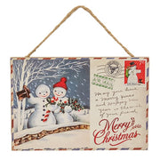 Vintage Christmas Postcard Ornament  (3 Count Assortment)