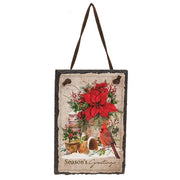Winter Woodland Cardinal Mini Slate Hanger  (3 Count Assortment)