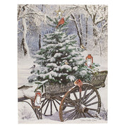 LED Woodland Cardinal Cart Canvas - 18"x24"