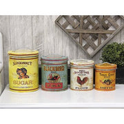 Nesting Vintage Look Kitchen Containers (Set of 4)