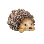 Glittered Resin Pinecone Hedgehog  (4 Count Assortment)