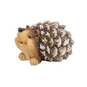 Glittered Resin Pinecone Hedgehog  (4 Count Assortment)