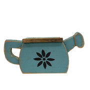 Rustic Wood Watering Can Planter  (2 Count Assortment)