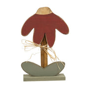 Rustic Wood Drooping Daisy on Base - 16.5"H  (4 Count Assortment)