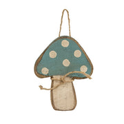 Rustic Wood Mushroom Ornament - 6.5"H  (3 Count Assortment)