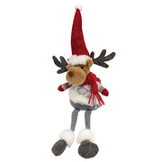 Stuffed Holiday Moose Shelf Sitter  (2 Count Assortment)