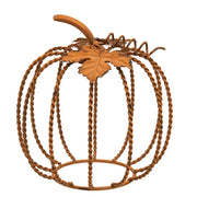 Orange Twisted Metal Pumpkin - 6.5"x7"