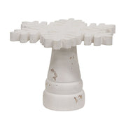 Snowflake Candle Pedestal - 6 In H