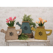 Rustic Wood Watering Can Twig Box  (3 Count Assortment)