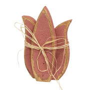 Rustic Wood Tulip Sitter - 8"H  (3 Count Assortment)