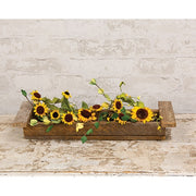 Rustic Lath Wood Brick Mold Tray - 17.5"L