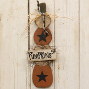 Rustic Wood Skinny Pumpkins Stack - 24"H
