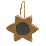 Rustic Wood Pumpkin - Sunflower - or Crow Ornament  (3 Count Assortment)