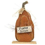 Rustic Wood Layered Pumpkin Season Pumpkin on Base - 25"H