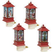 Vintage Christmas Scene Plug-In Nightlight  (4 Count Assortment)