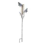 Distressed Metal Garden Friend Rain Gauge Yard Stake - 38"H  (3 Count Assortment)