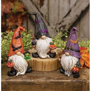 Resin Spooky Friend Halloween Gnome  (3 Count Assortment)