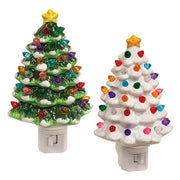 Resin Christmas Tree Nightlight  (2 Count Assortment)