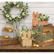 Rustic Wood Bunny Tote  (4 Count Assortment)