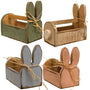 Rustic Wood Bunny Tote  (4 Count Assortment)