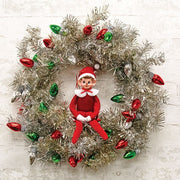 Red Felt Bendable Retro Elf Ornament