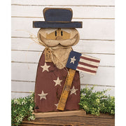 Rustic Wood Glory Days Uncle Sam on Base - 24.5"H